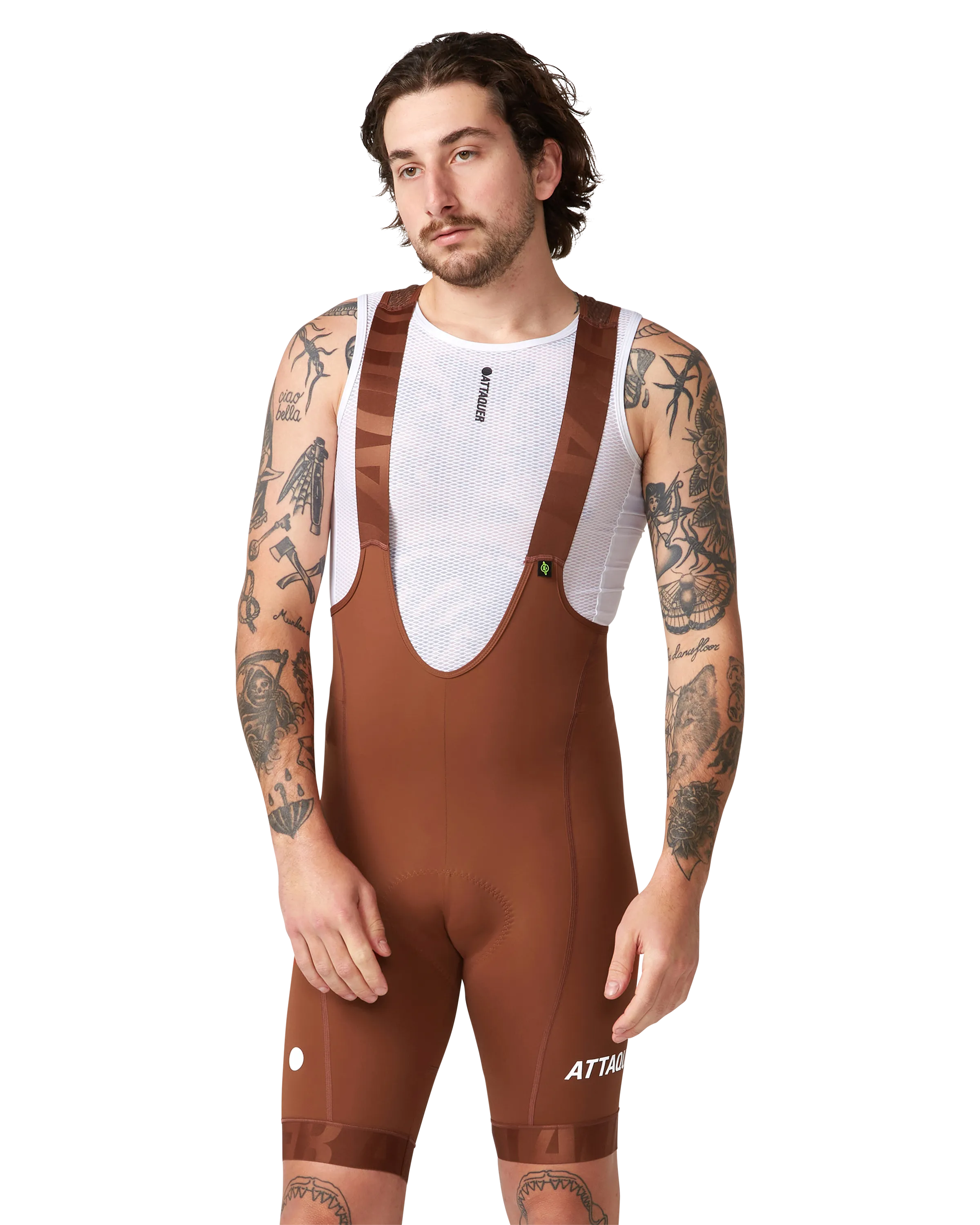 All Day Bib Short Burnt Orange - Image 2