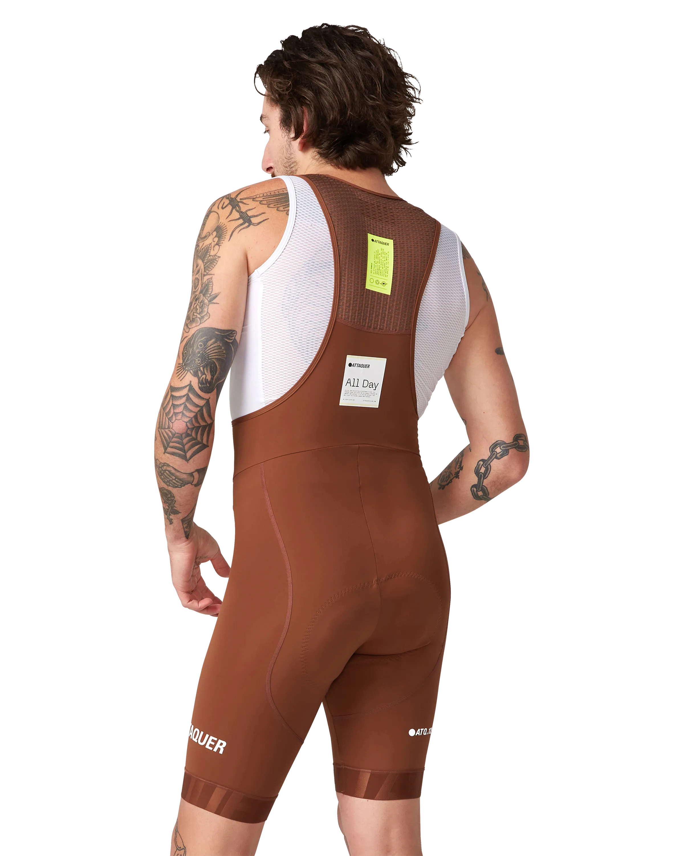All Day Bib Short Burnt Orange - Image 3