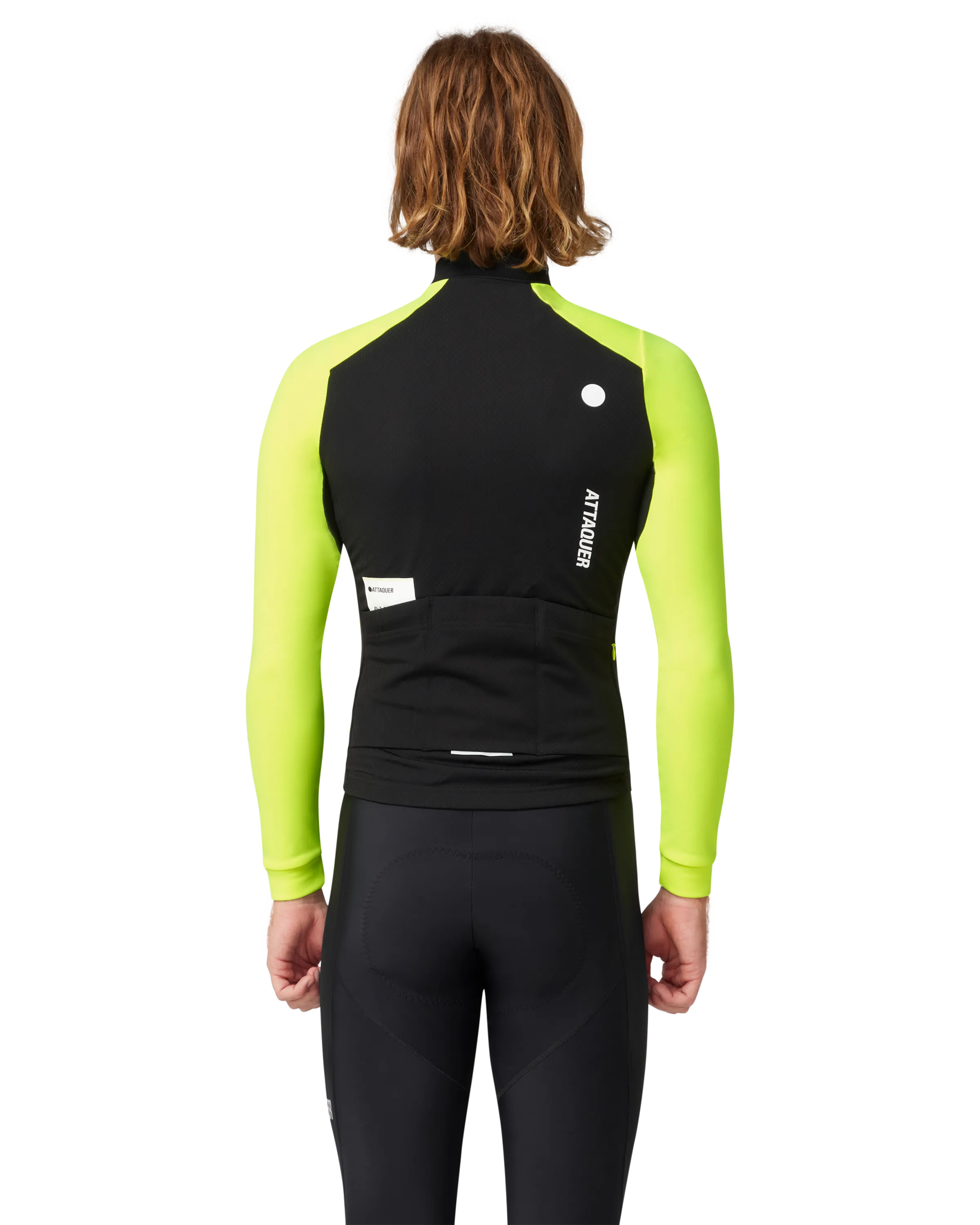 All Day Winter Long Sleeved Jersey Black/Acid Lime - Image 3