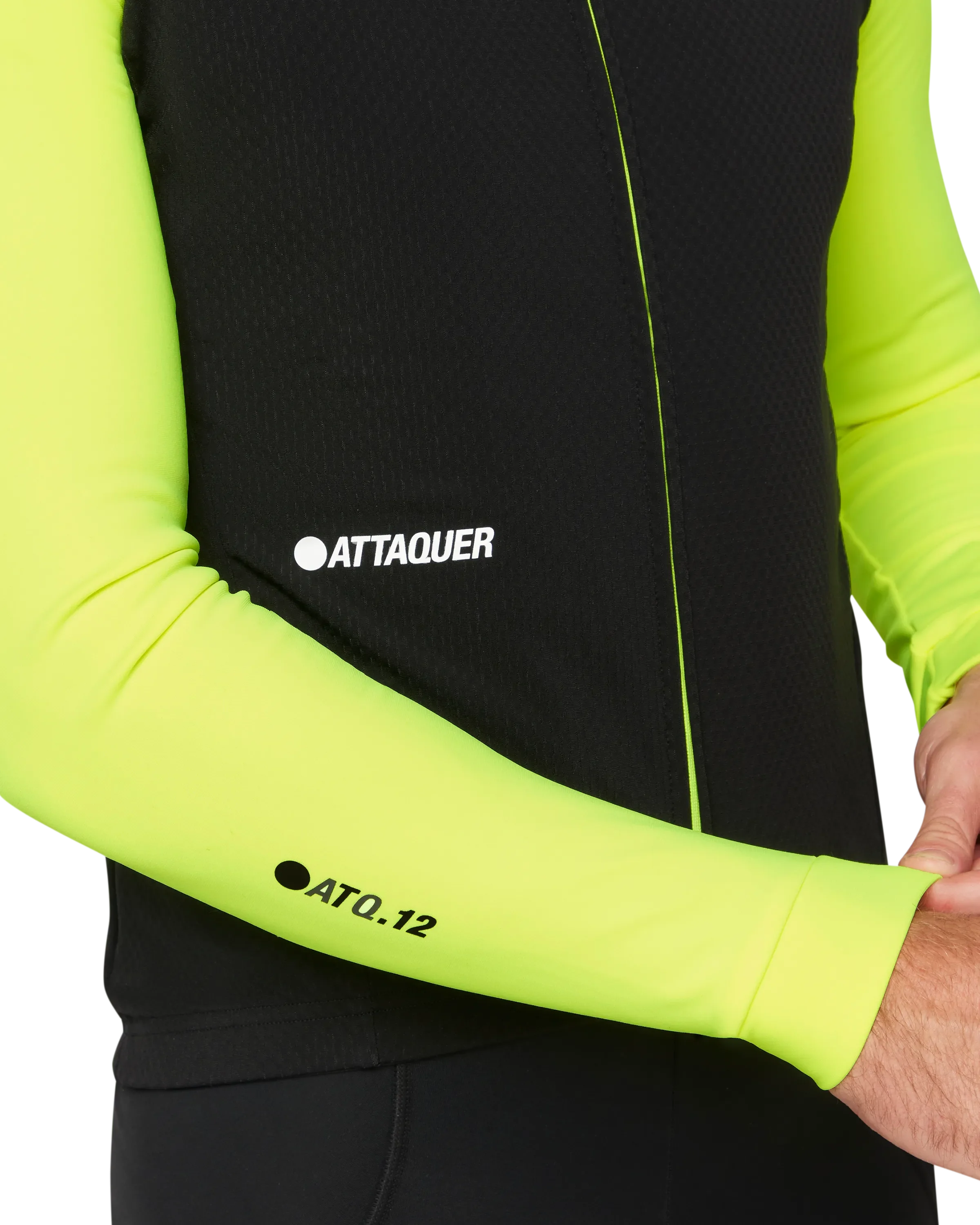 All Day Winter Long Sleeved Jersey Black/Acid Lime - Image 4