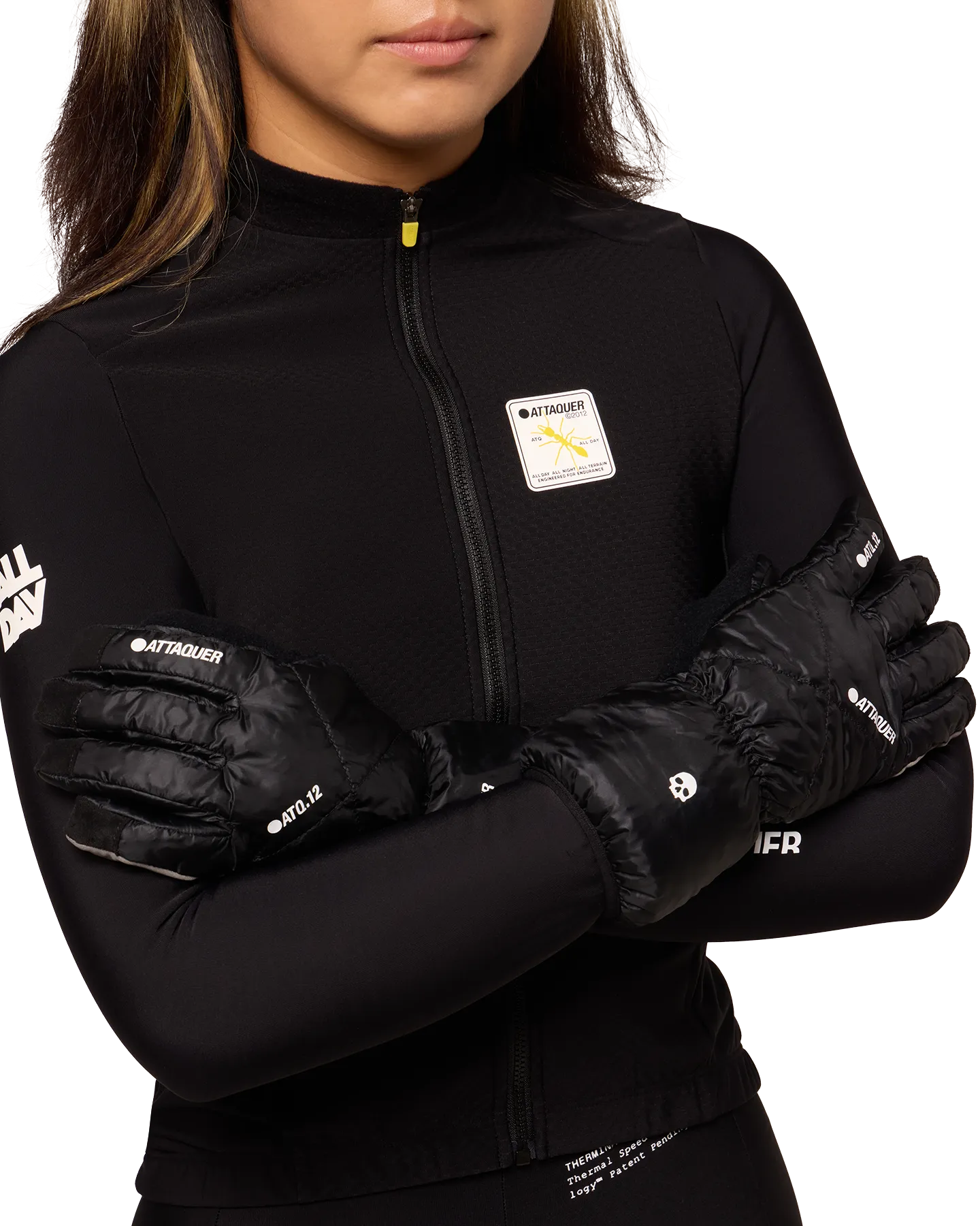 Deep Winter Insulated Logo Gloves Black - Image 3