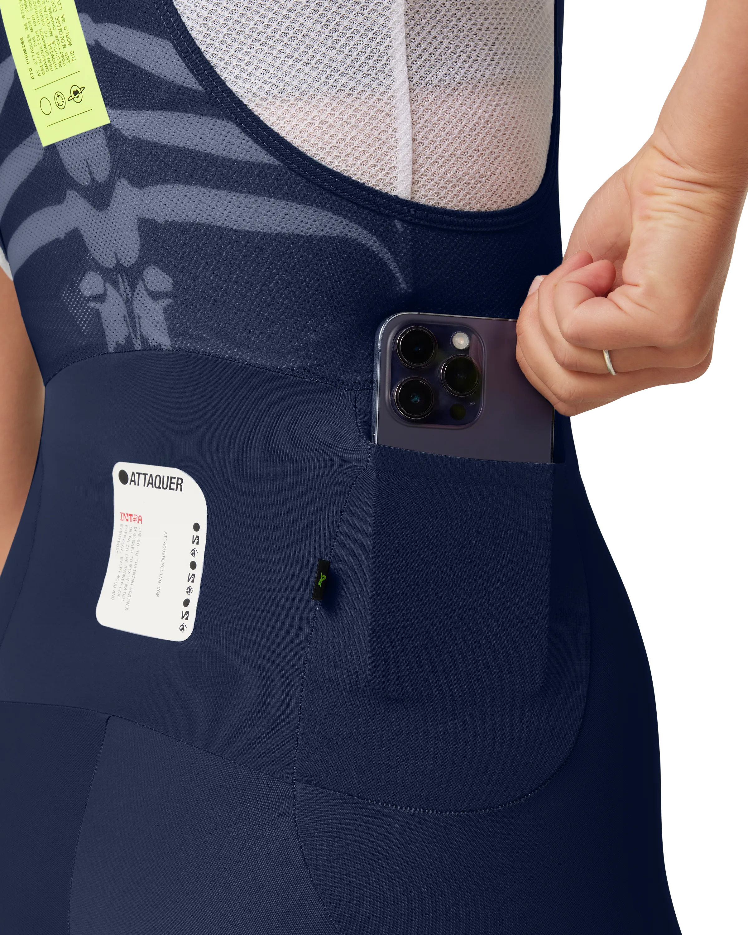 Intra Womens Bib Shorts Navy - Image 7