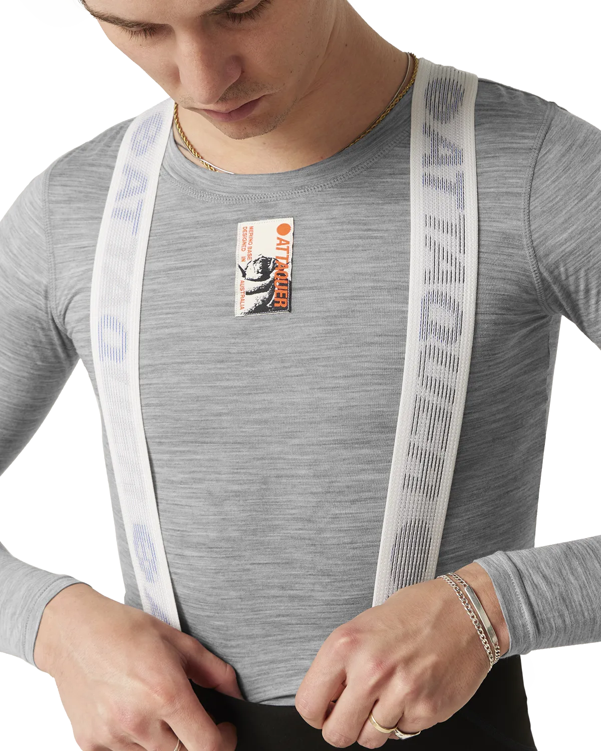 Merino Base Layer Long Sleeve Grey - Image 4