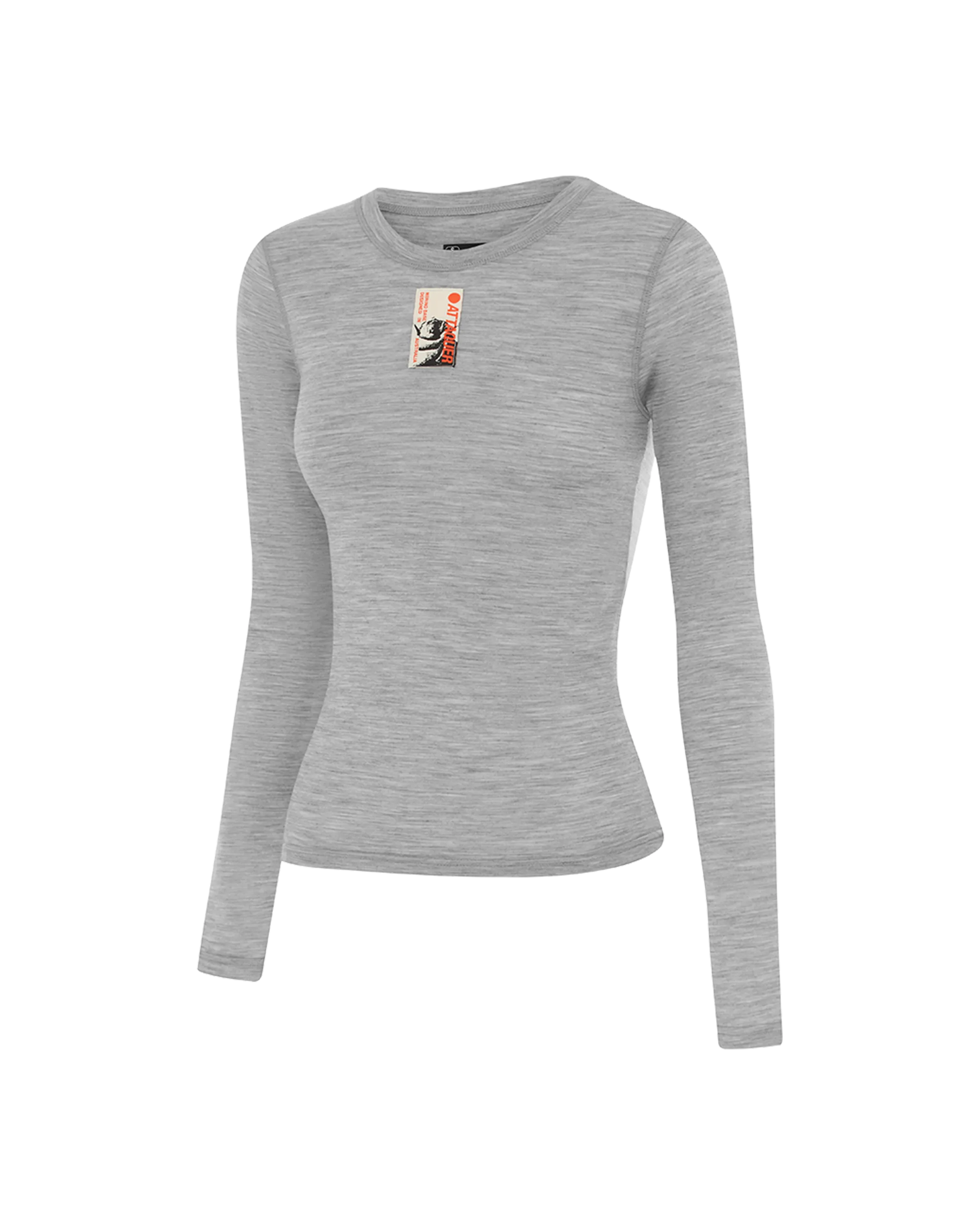 Merino Base Layer Long Sleeve Grey - Image 6