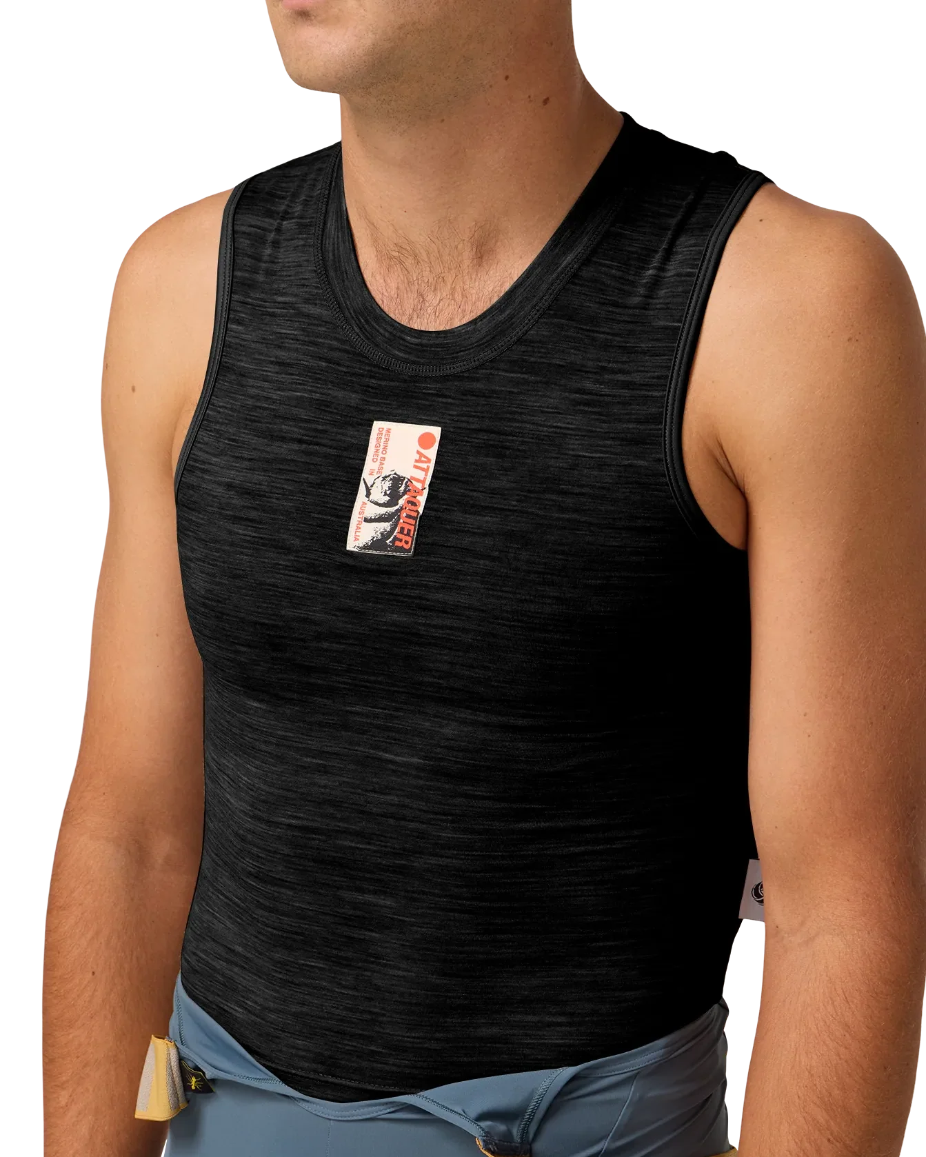 Merino Sleeveless Summer Baselayer Black - Image 4