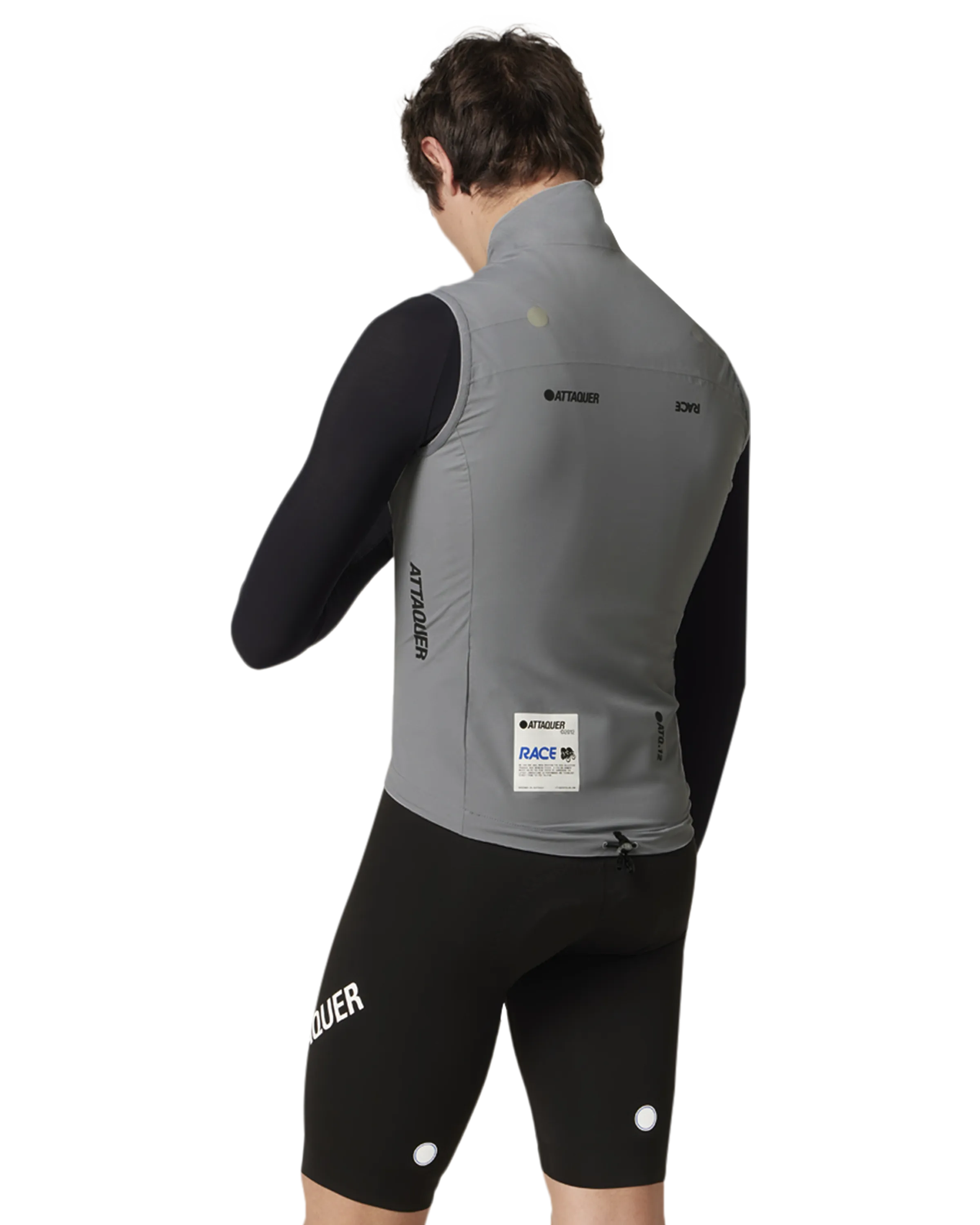 Race Rain Gilet Grey - Image 3