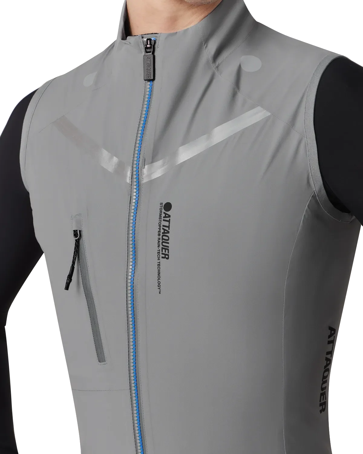 Race Rain Gilet Grey - Image 4