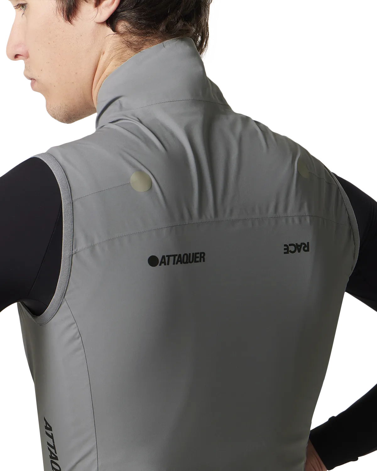 Race Rain Gilet Grey - Image 5