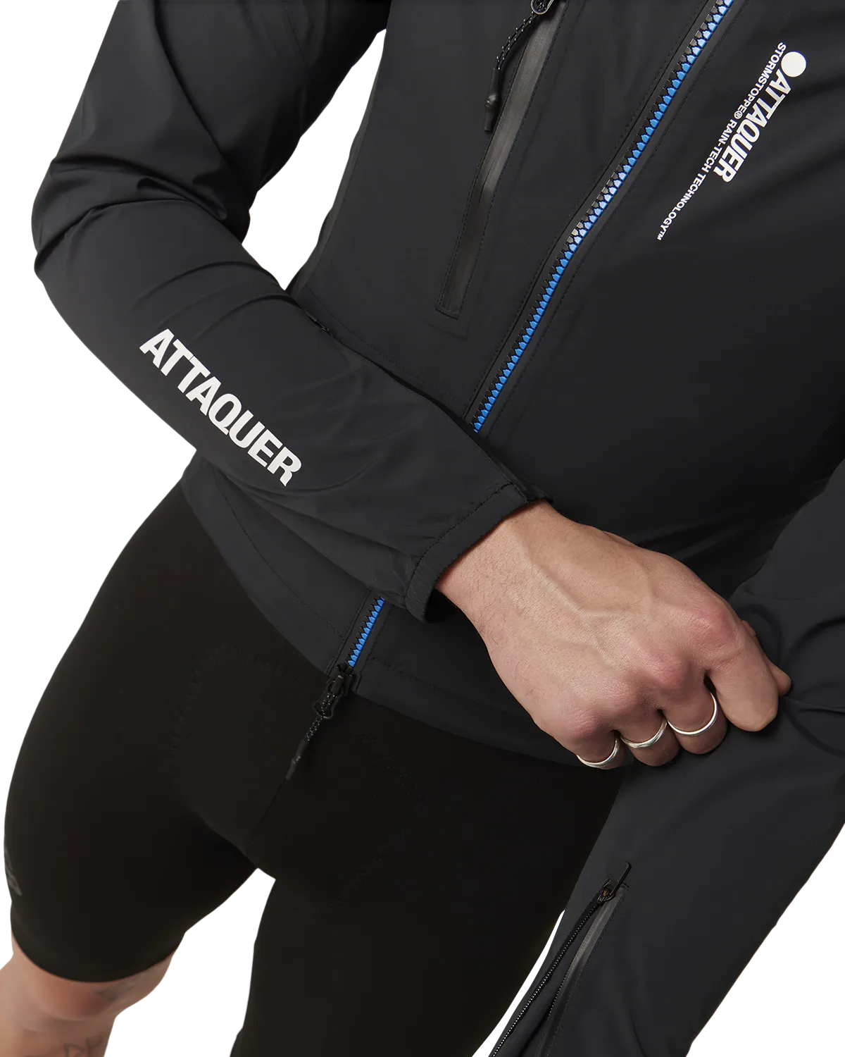 Race Rain Jacket Black - Image 5