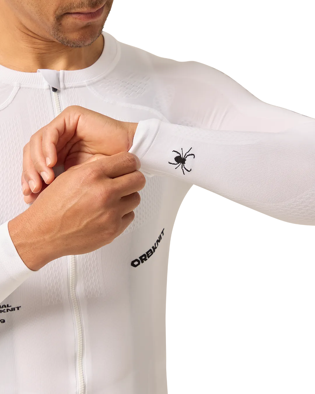 OrbKnit™️ Race Jersey Long Sleeve White - Image 5