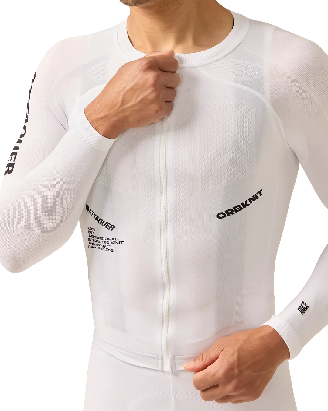 OrbKnit™️ Race Jersey Long Sleeve White - Image 6