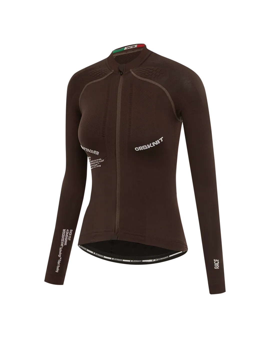 OrbKnit™️ Womens Race Jersey Long Sleeve Brown