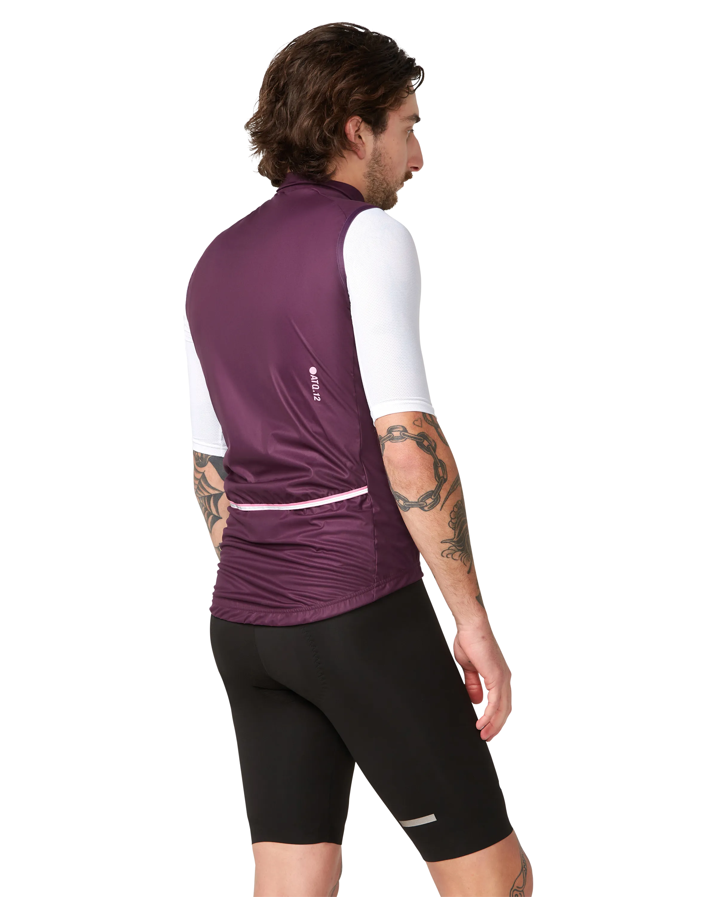 Race Softshell Gilet Burgundy - Image 4