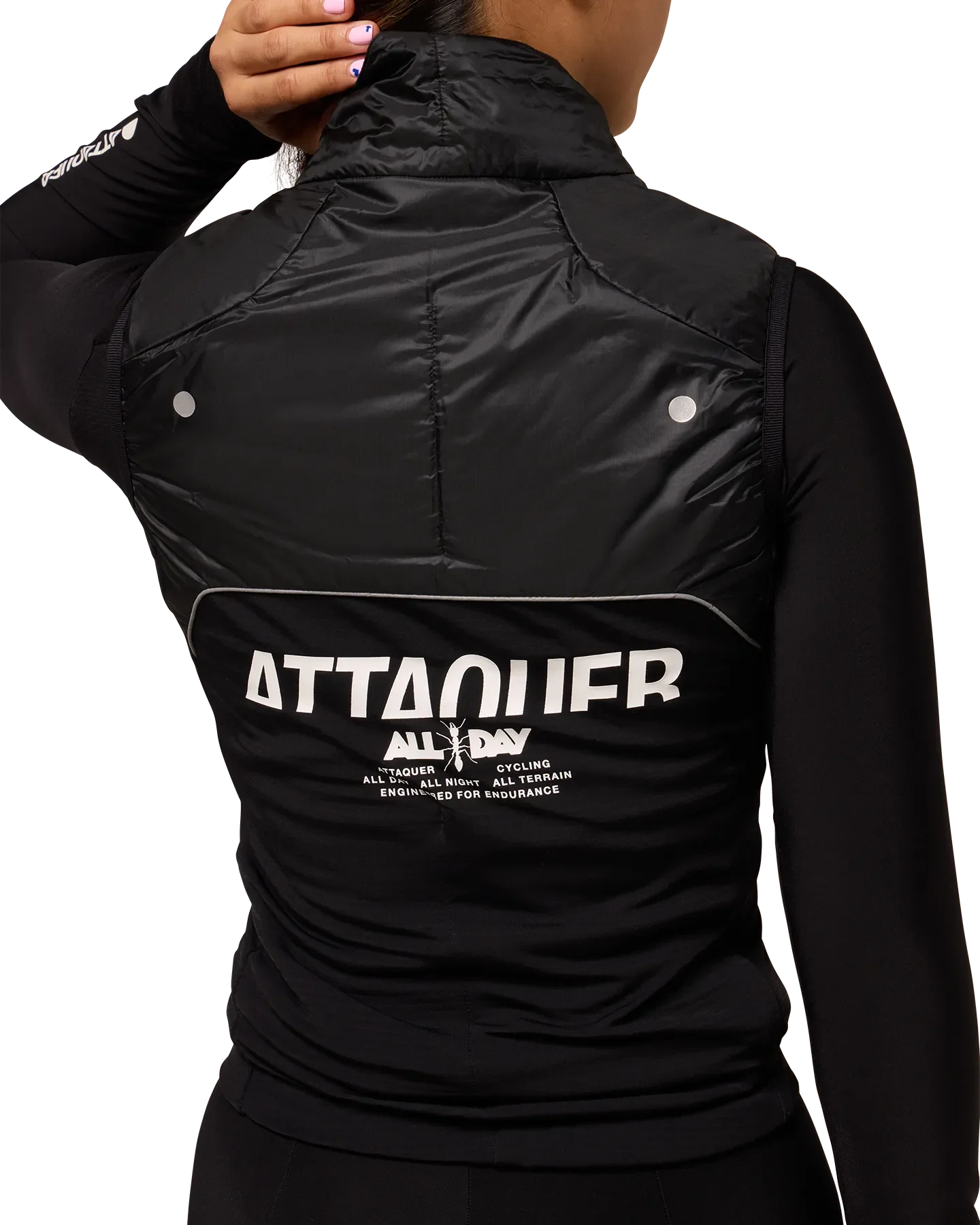 Womens All Day Insulated Gilet Black - Image 5