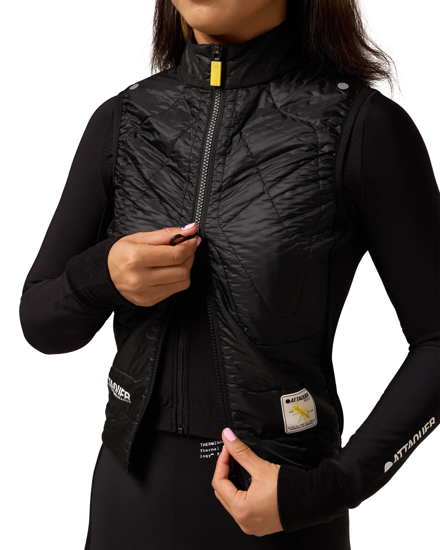 Womens All Day Insulated Gilet Black - Image 6