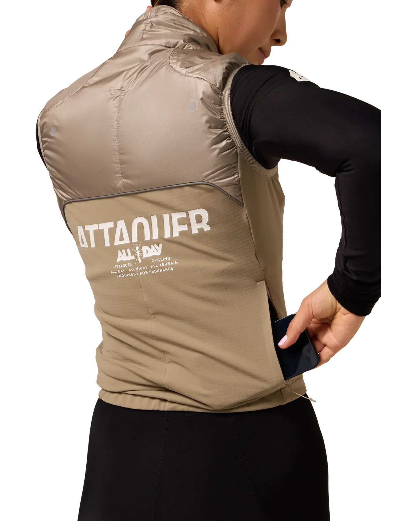 Womens All Day Insulated Gilet Clay - Image 5