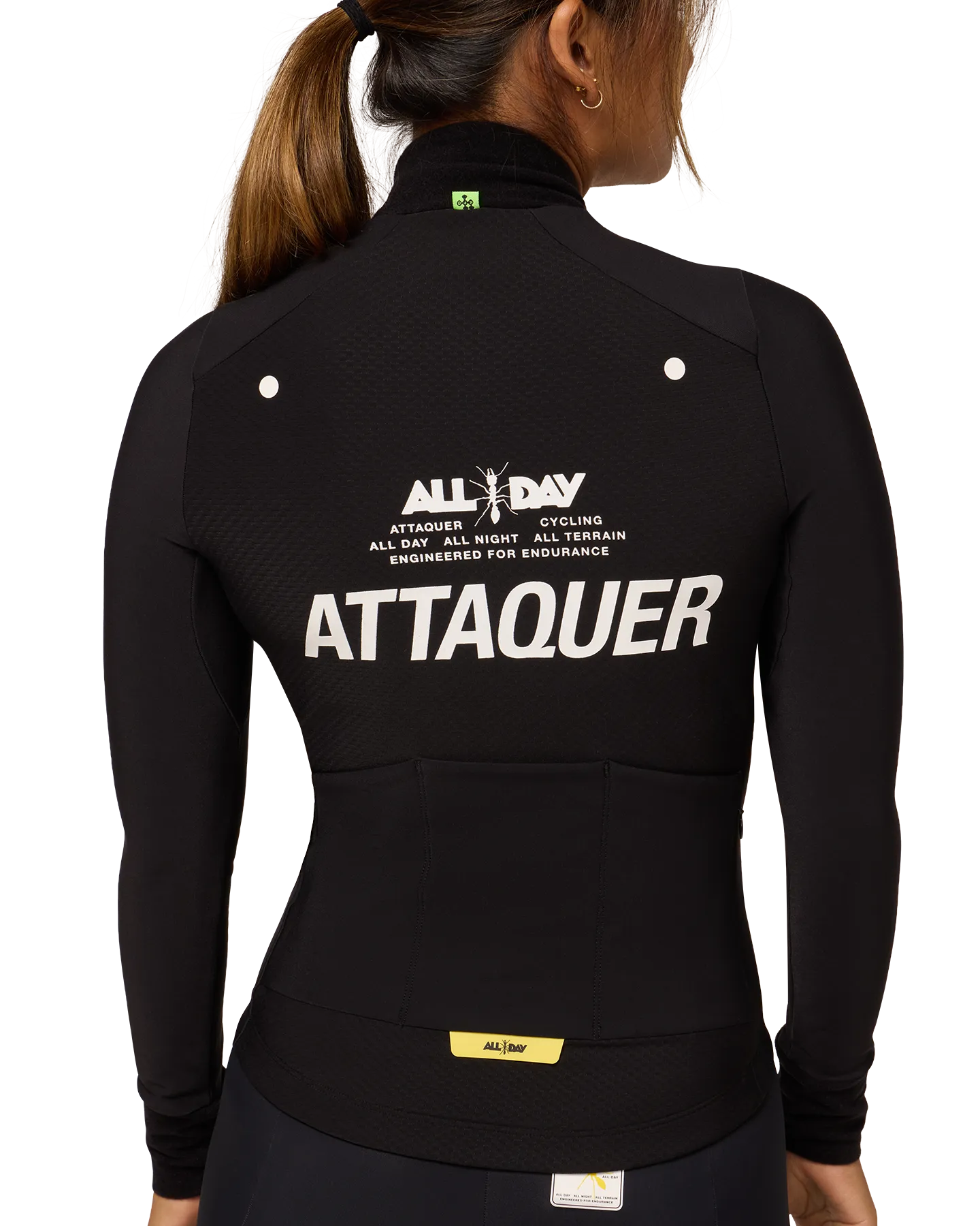 Womens All Day Winter Long Sleeved Jersey Black - Image 10
