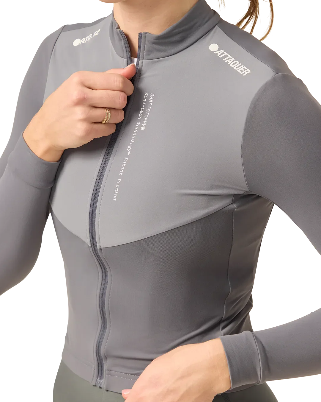 Womens Race Winter Long Sleeved Jersey Anthracite - Image 5