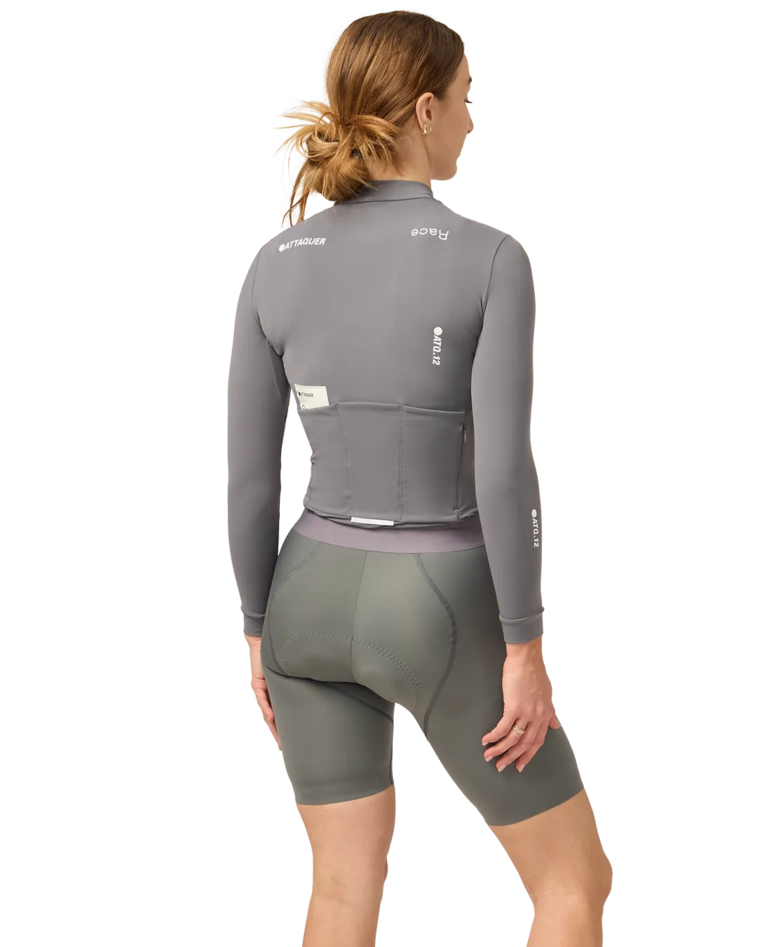 Womens Race Winter Long Sleeved Jersey Anthracite - Image 8