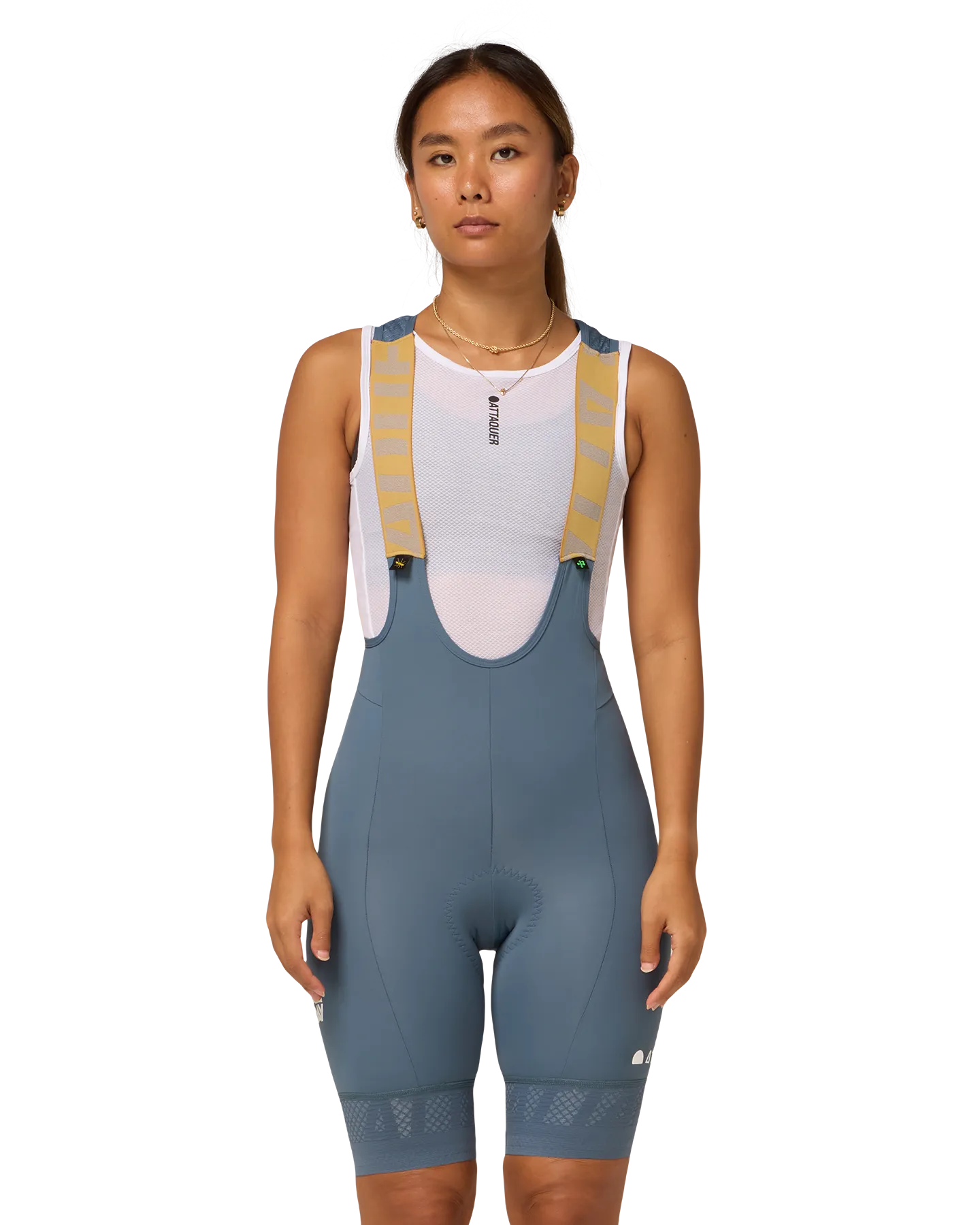 Womens All Day Bib Short Steel - Image 3