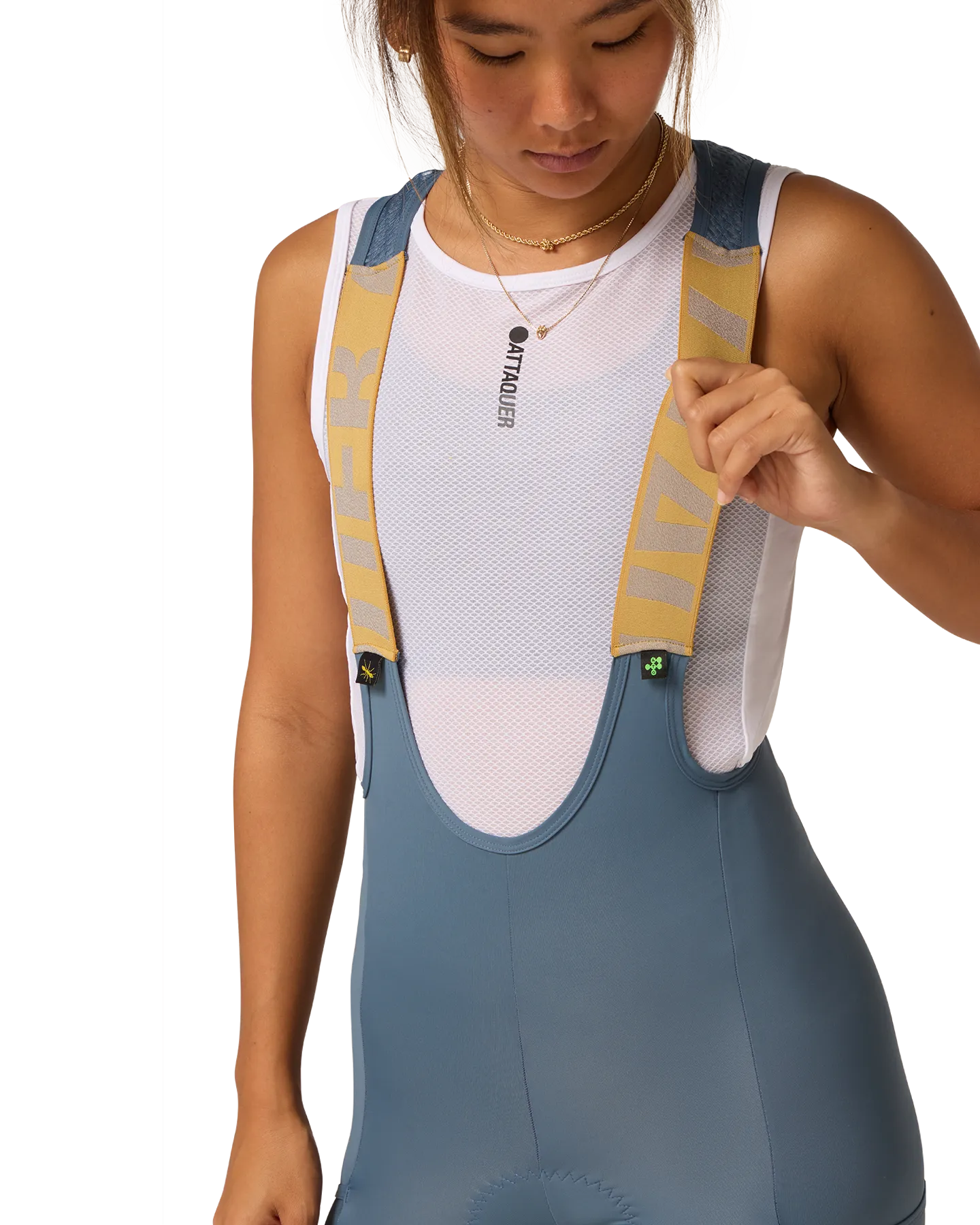 Womens All Day Bib Short Steel - Image 6