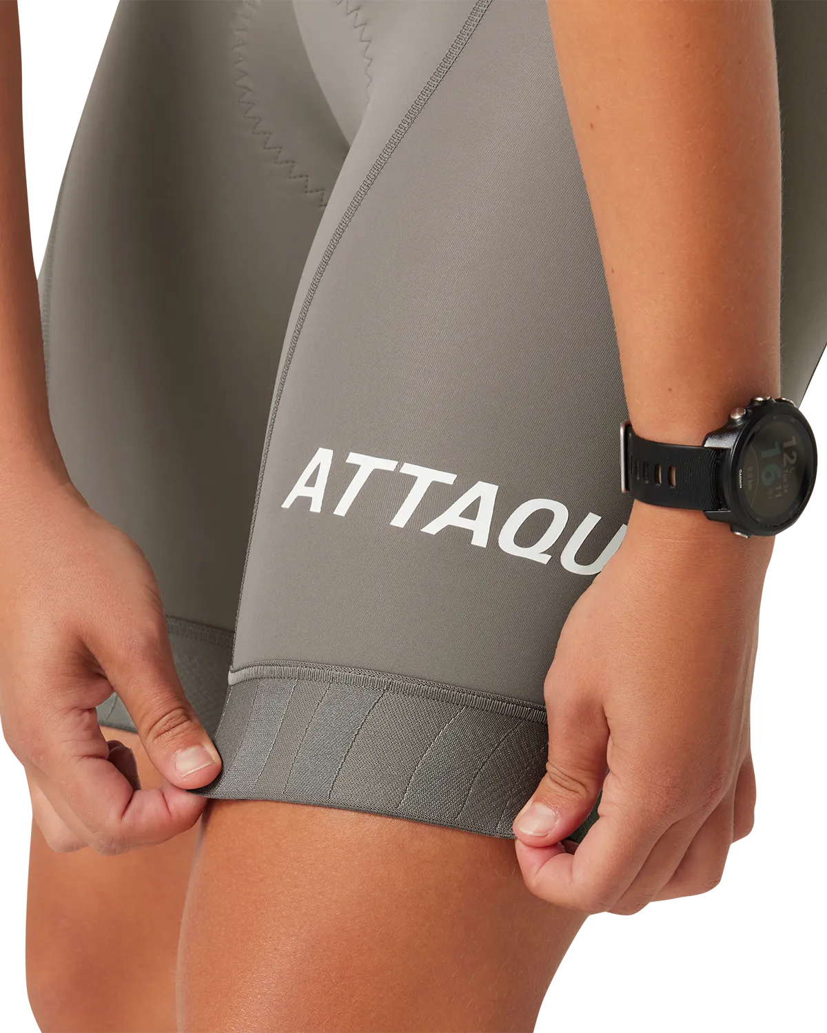 Womens All Day Bib Short Grey Smoke - Image 5