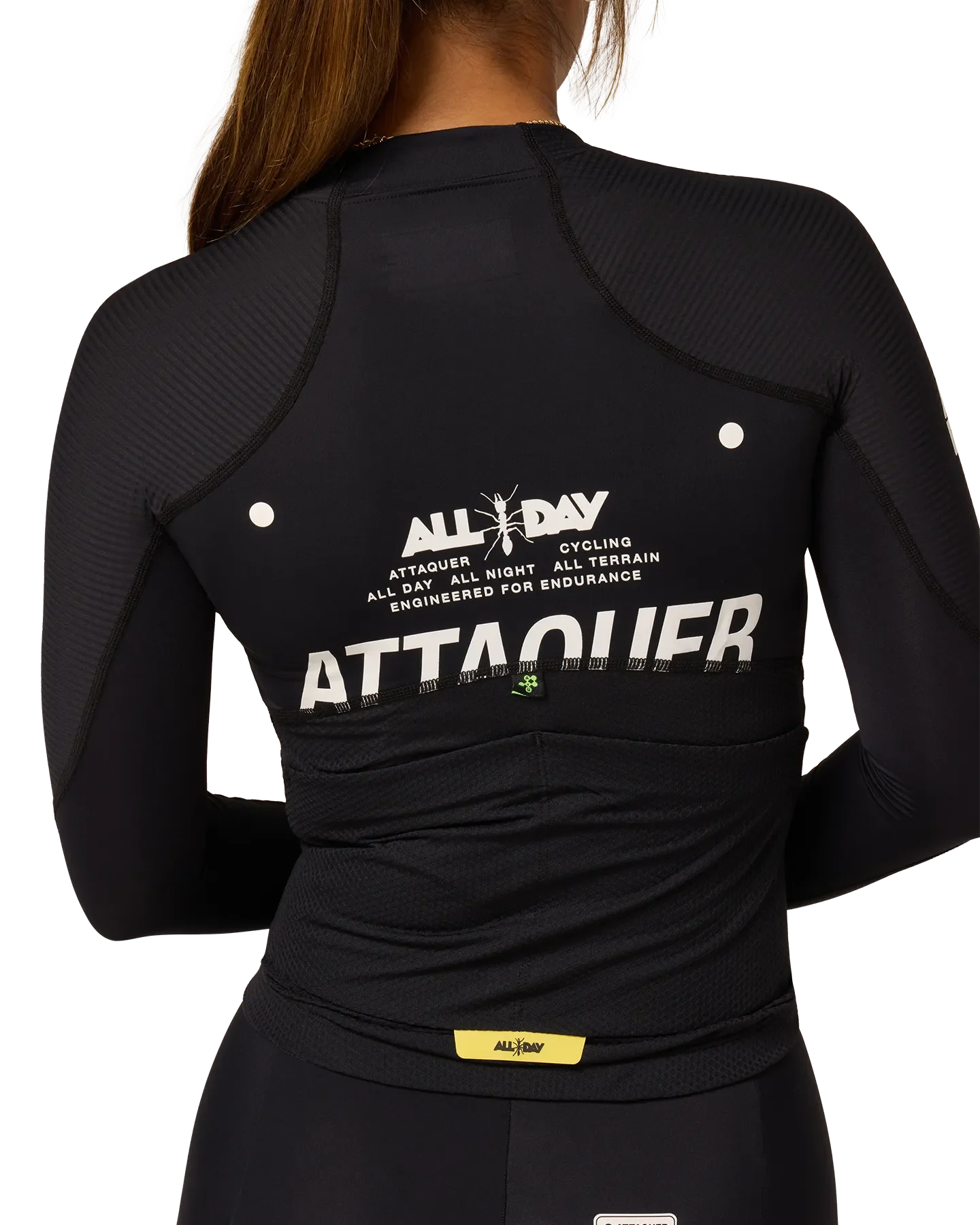Womens All Day Lightweight Long Sleeved Jersey Black - Image 10