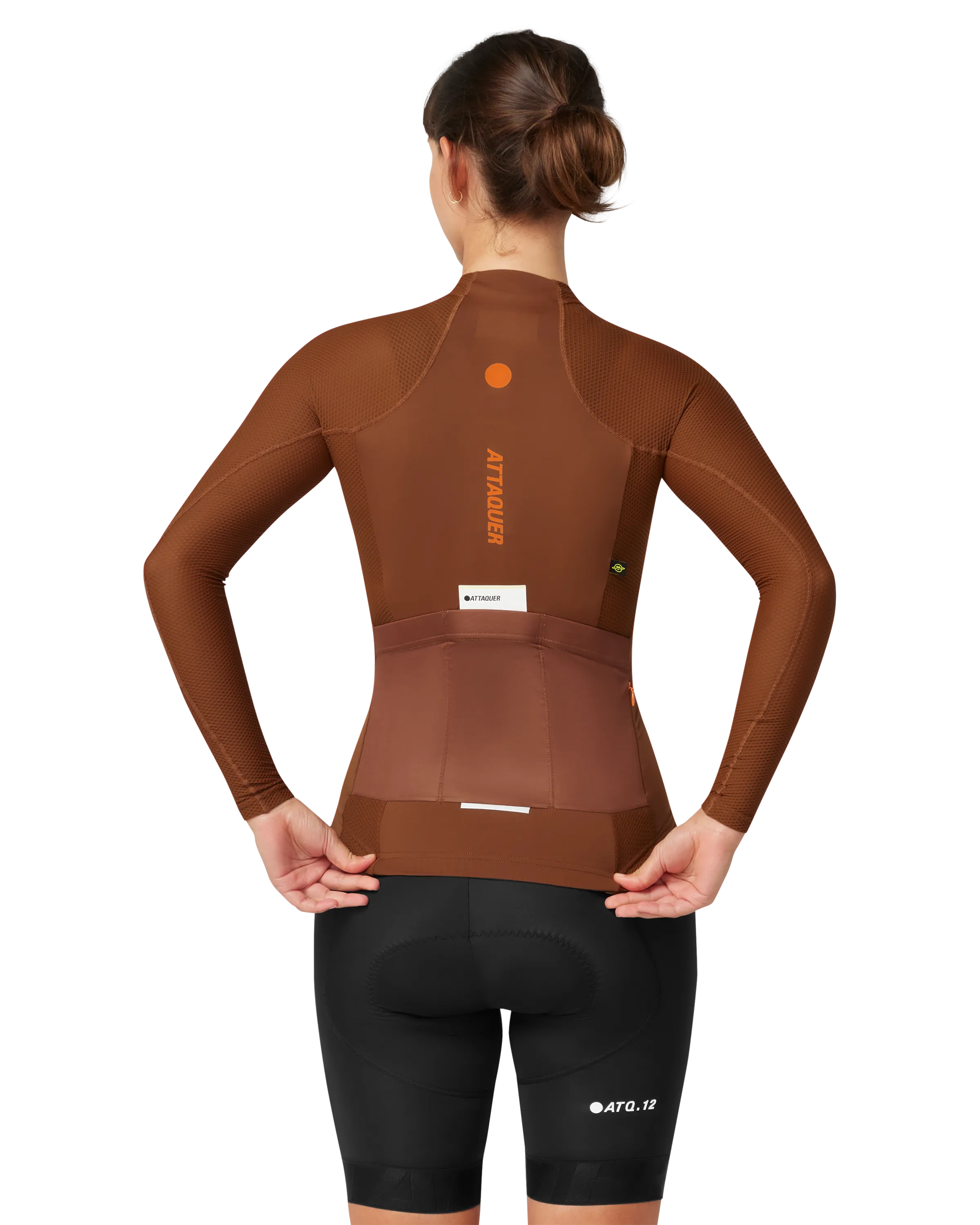 Womens All Day Summer Long Sleeve Jersey Burnt Orange - Image 3