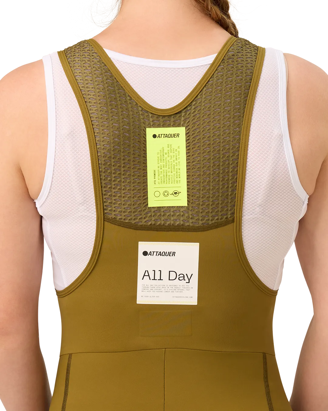 Womens All Day 3/4 Bib Moss - Image 5