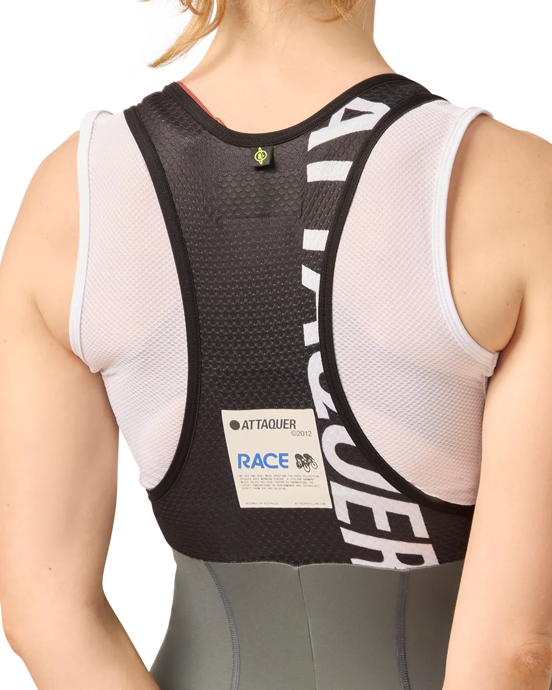Womens Race Bib Short Anthracite - Image 4
